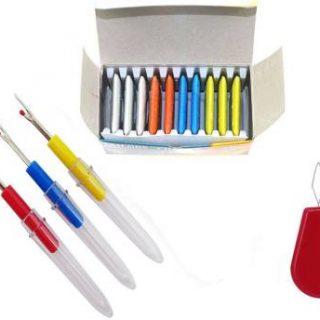 Crafts Haveli 3 Seam Ripper, 1 Needle Threader & Chalk Sewing Kit